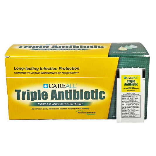 Triple Antibiotic Ointment Packets First Aid Wound Care Healing 144/Box