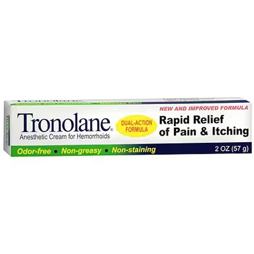 Tronolane Anesthetic Cream for Pain Relief 1 oz