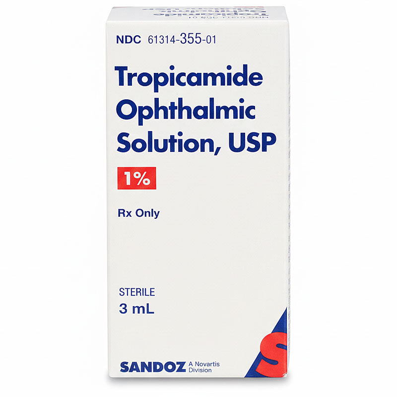 Tropicamide Ophthalmic Solution 1% Eye Drops 3 mL by Sandoz (RX)
