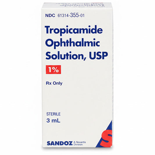 Tropicamide Ophthalmic Solution 1% Eye Drops 3 mL by Sandoz (RX)