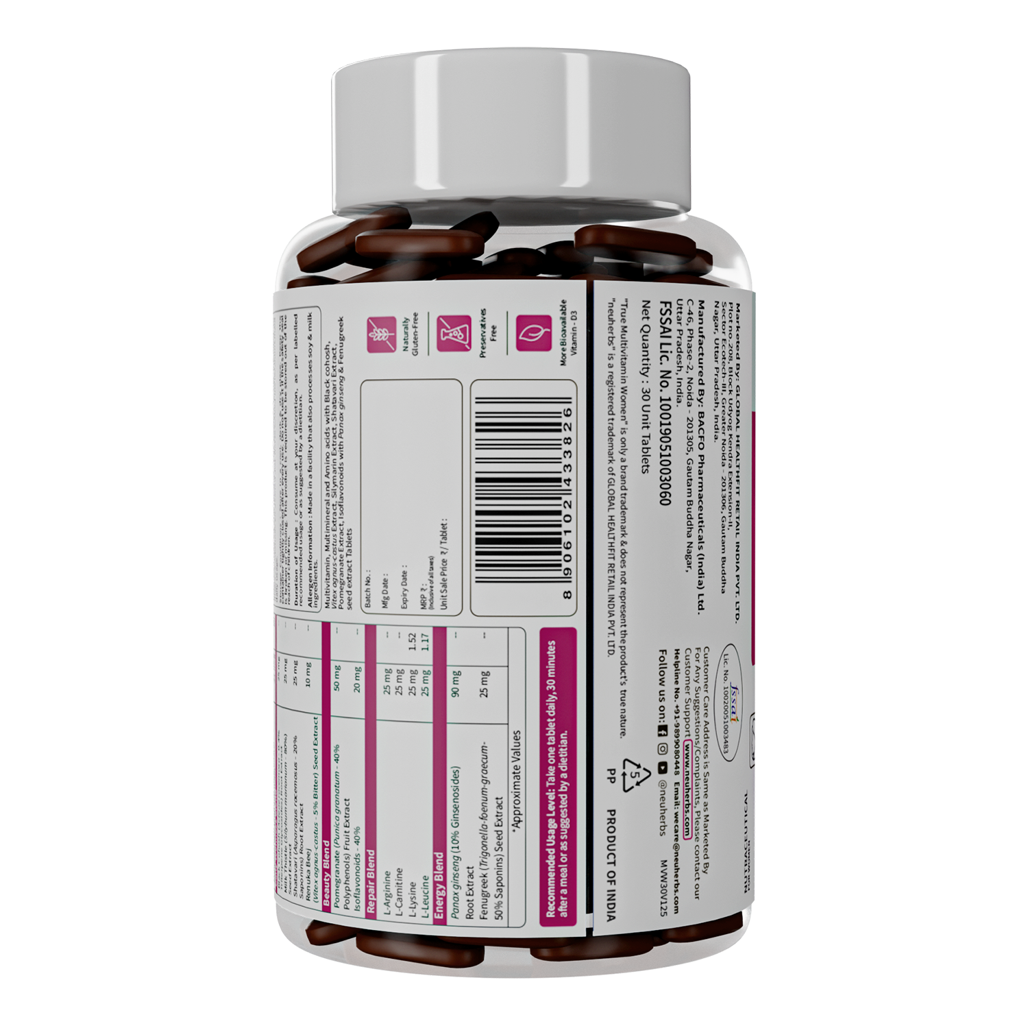 True Vitamin Women: Multivitamin Tablets For Women