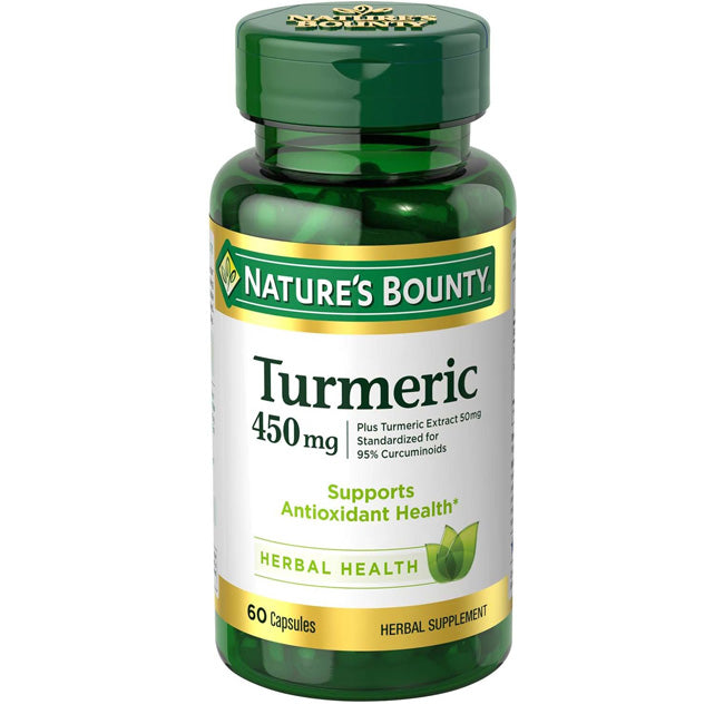 Turmeric Curcumin Longa Root Extract 450 mg for Antioxident Health, 60 Count