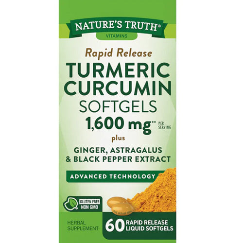 Turmeric Curcumin Complex (Antioxidant Health) with Ginger, Astragalus and Black Pepper Extact, 1600 mg