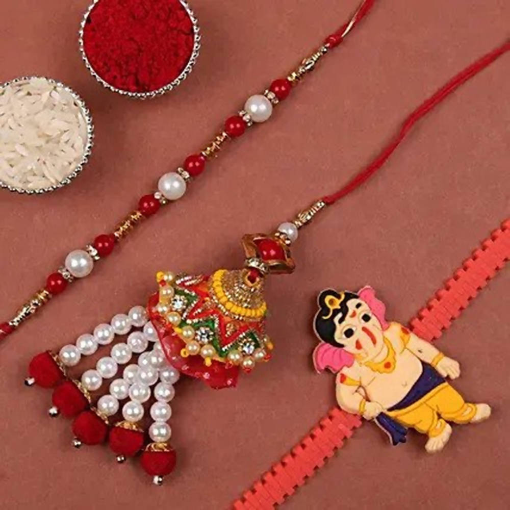 Family Rakhi Set With Celebrations Chocolate Box