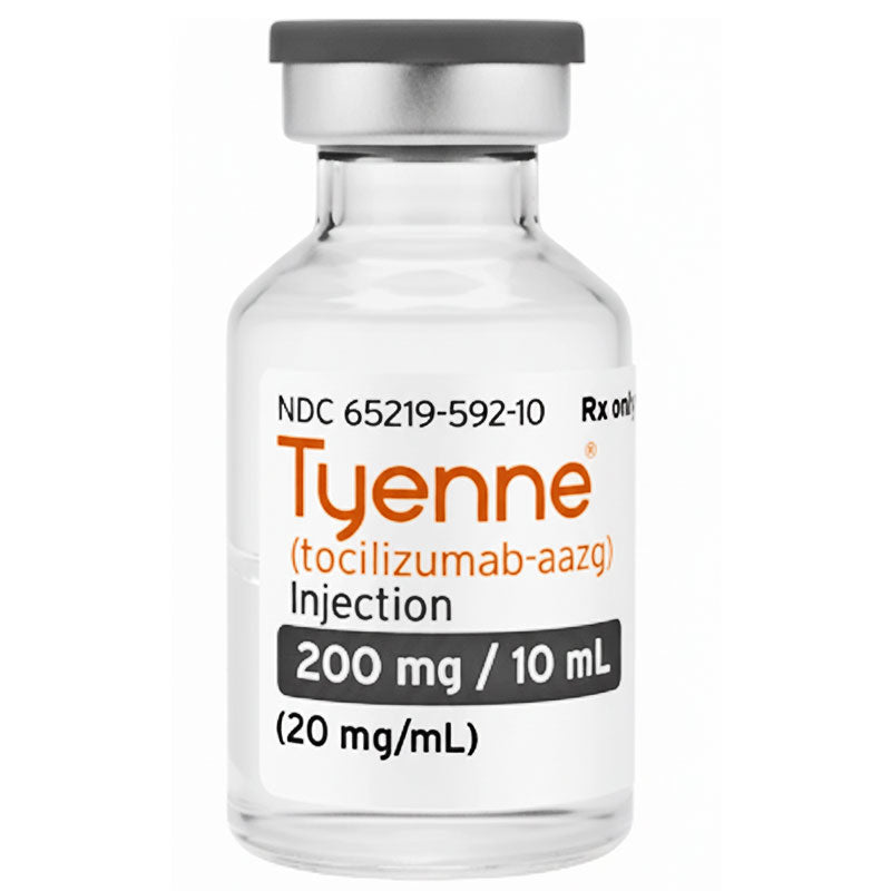Tyenne Tocilizumab-Aazg Injection 200/10 mL (20 mg/mL) Single-Dose Vial, Preservative Free 10 mL (RX)