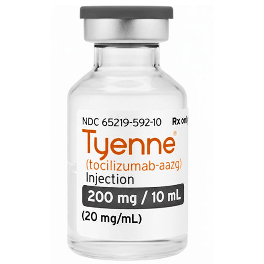 Tyenne Tocilizumab-Aazg Injection 200/10 mL (20 mg/mL) Single-Dose Vial, Preservative Free 10 mL (RX)