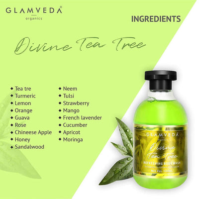 Glamveda Divine Tea Tree Nourishing Body Wash