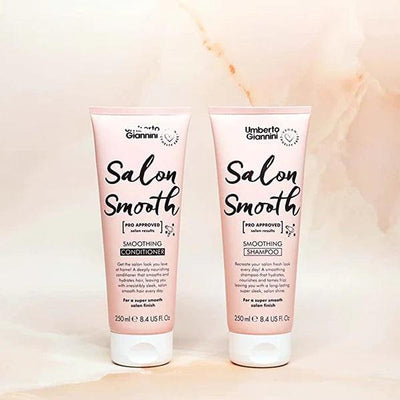 Umberto Giannini Salon Smooth Shampoo & Salon Smooth Conditioner | For Sleek, Frizz-Free Hair | Deep Cleanse & Nourishmnet for Salon-Quality Finish - Combo of 2