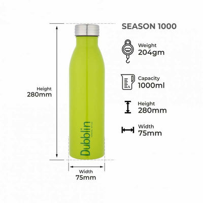 Dubblin Season Stainless Steel Fridge Water Bottle