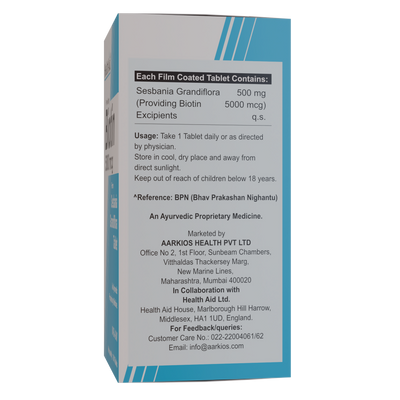 HealthAid Biotin 5000 mcg Tablets