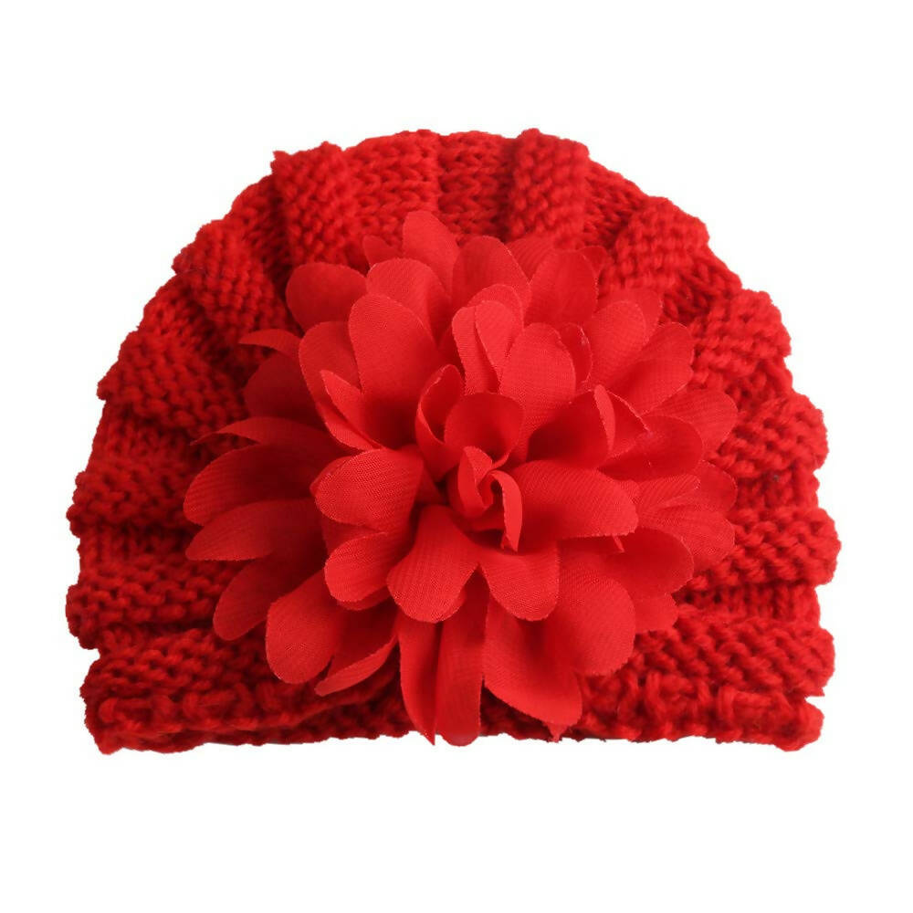 BabyMoon Baby Knitted Flower Cap