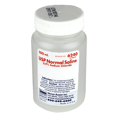 Normal Saline Irrigation Solution Screw-Top Bottle