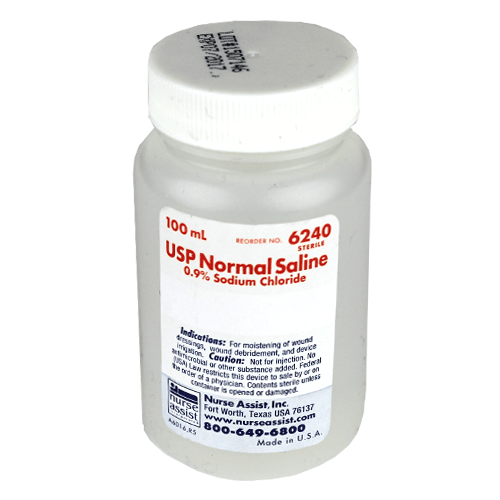 Normal Saline Irrigation Solution Screw-Top Bottle