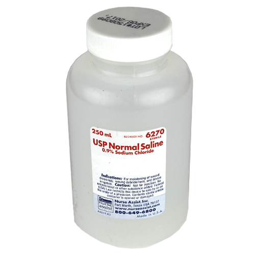 Normal Saline Irrigation Solution Screw-Top Bottle