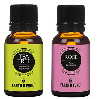 Earth N Pure Rose & Tea Tree Essential Oils