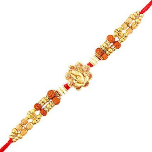 Ethnic Ganesha Rakhi and Kaju Katli Box
