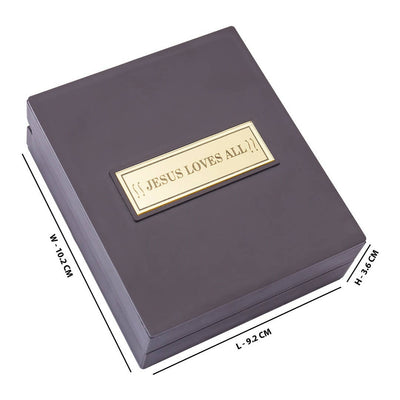 Golden Peacock Brown & Red 24 Ct Gold Foil Lord Jesus Christ