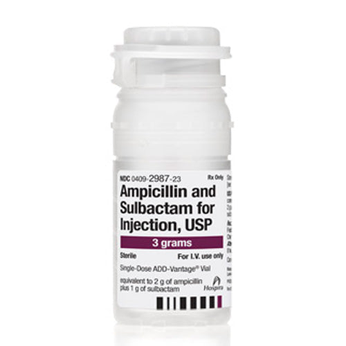 Unasyn Ampicillin and Sulbactam Injection 3 Gram Add-Vantage Vials 10/Box (RX)