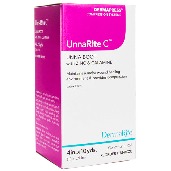 Unna Boot UnnaRite C Bandage with Zinc Oxide and Calamine for Compression Therapy
