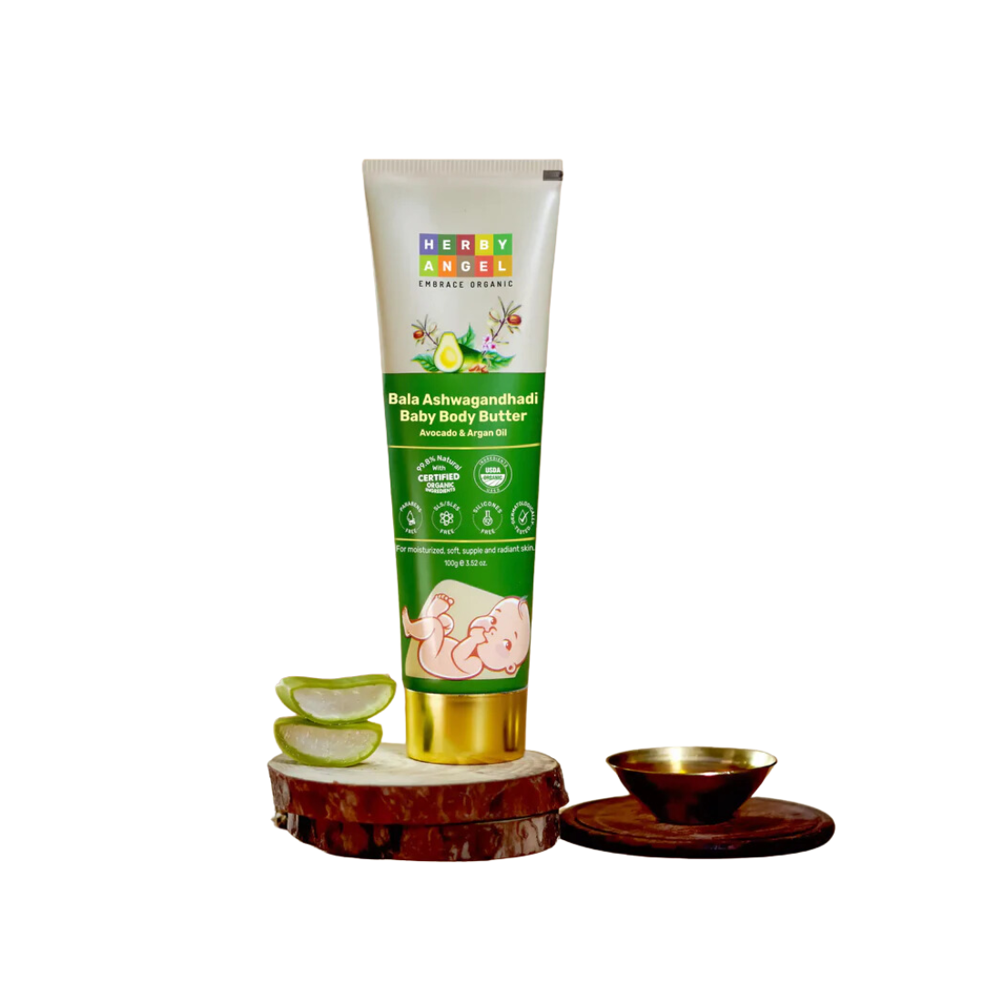 Herby angel ultra gentle baby body butter avacado & argan oil 200g