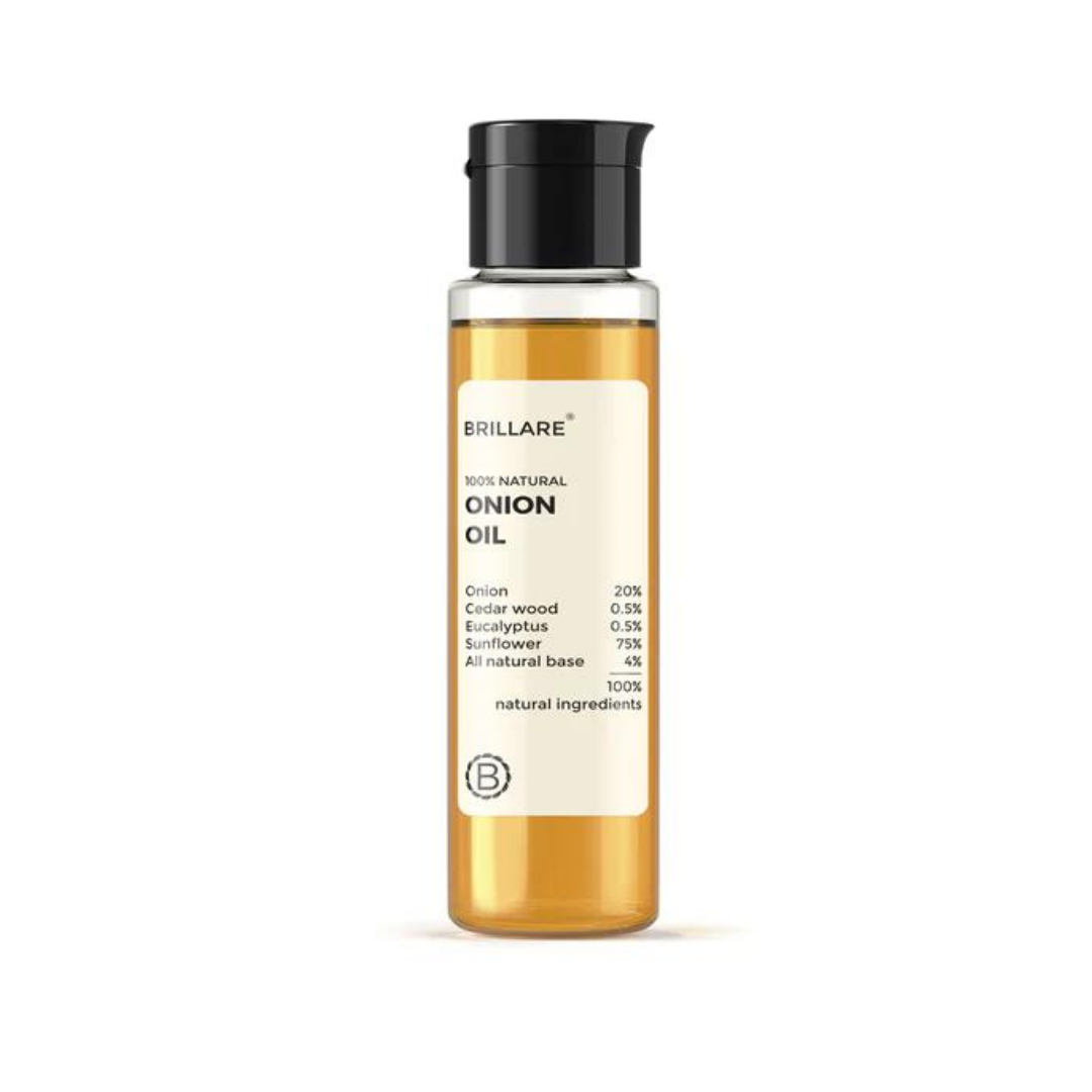 Brillare 100% natural onion oil 100ml -for hair fall reduction