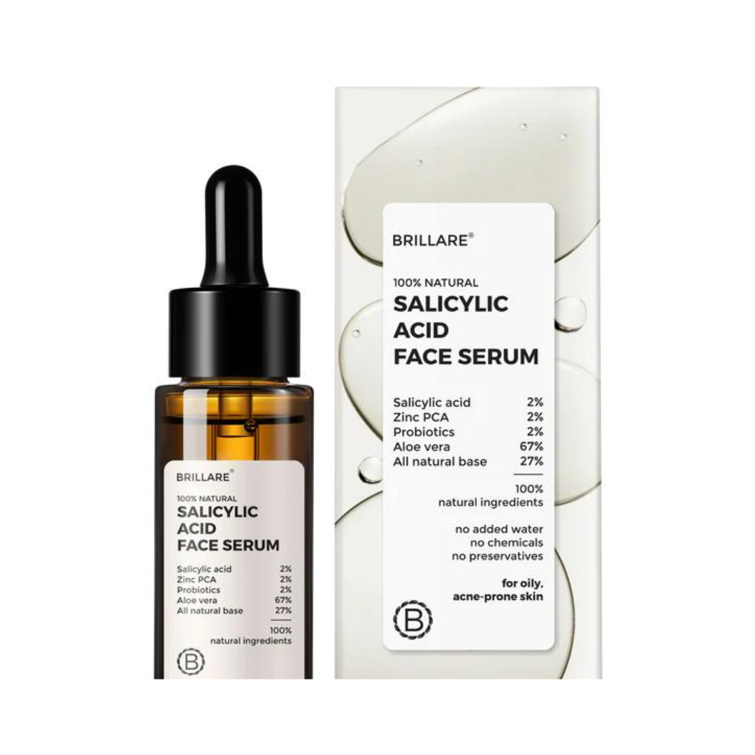 Brillare 100% natural salicylic acid face serum 30ml-for acne prone skin