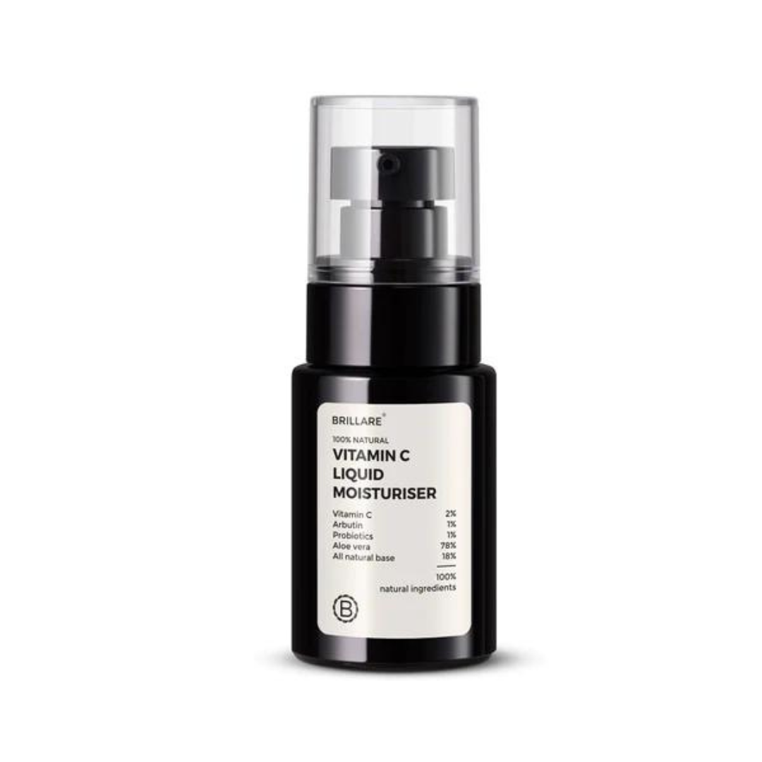 Brillare 100% natural vitamin c liquid moisturiser 30ml-for bright,glowing skin