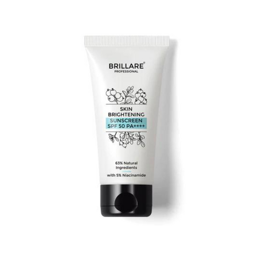 Brillare professional skin brightening suncreen spf 50 pa +++ 50g with 5% niacinamide