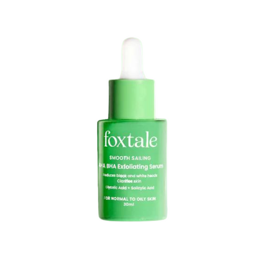 Foxtale AHA BHA exfoliating serum 30ml -Glycolic acid + salicylic acid for normal to oily skin