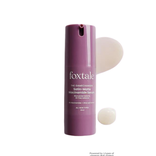 Foxtale satin - matte Niacinamide serum 5% niacinamide + olive leaf extract for all skin types 30ml