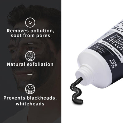 Ustraa Activated Charcoal Face Scrub For Men - 100 gms