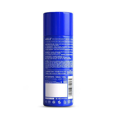 Ustraa Blue Deodorant Body Spray - 150 ml