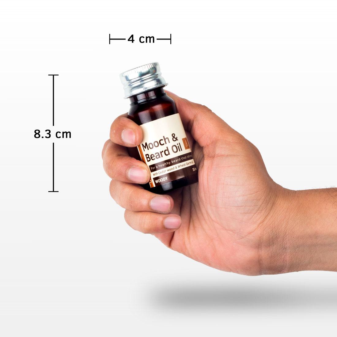 Ustraa Beard & Mooch Oil, Woody (35 ml)