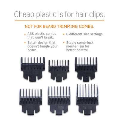 Ustraa Black - Lithium Powered Beard Trimmer - Corded & Cordless Beard Trimmer
