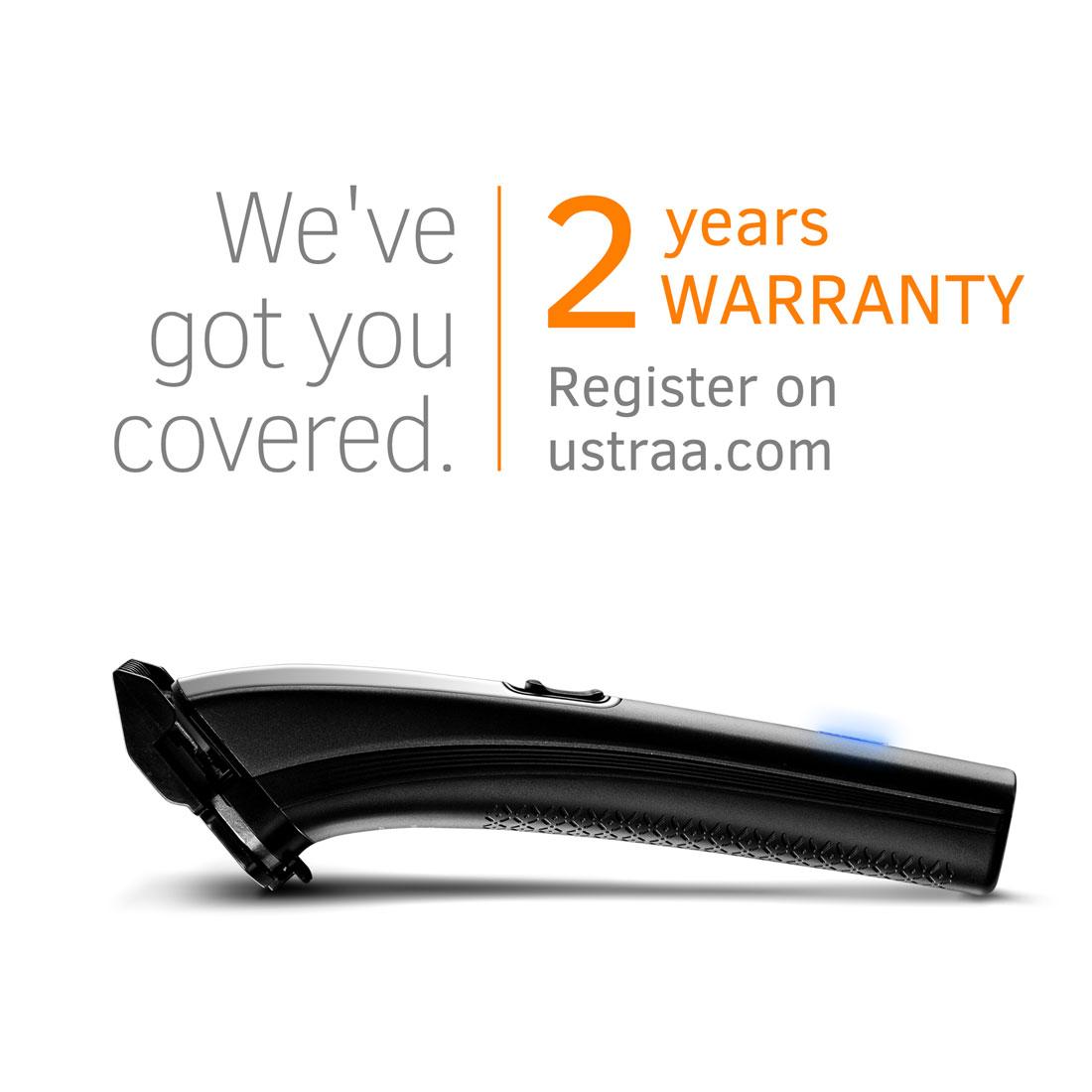 Ustraa Black - Lithium Powered Beard Trimmer - Corded & Cordless Beard Trimmer