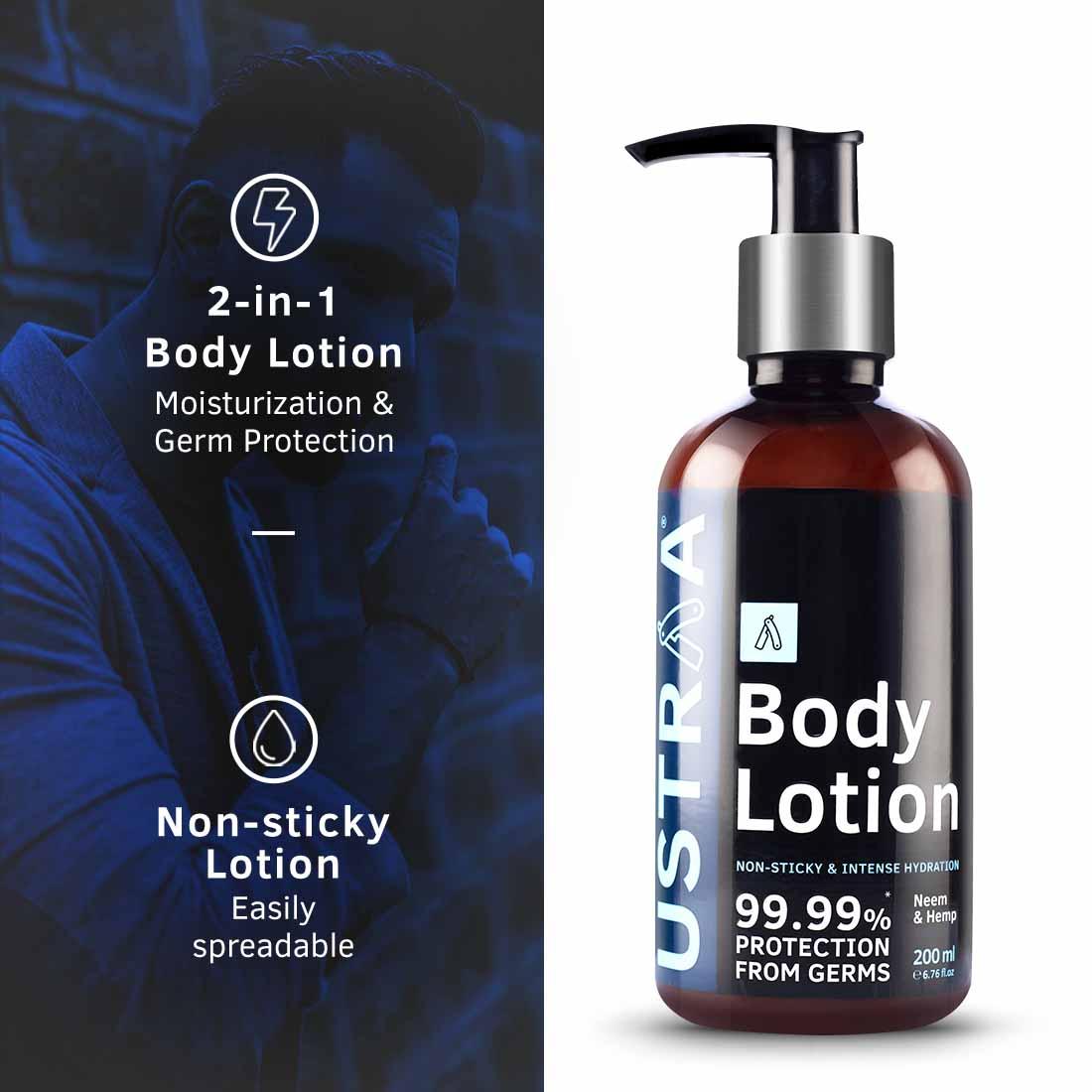 Ustraa Body Lotion - Germ Protect - 200 ml