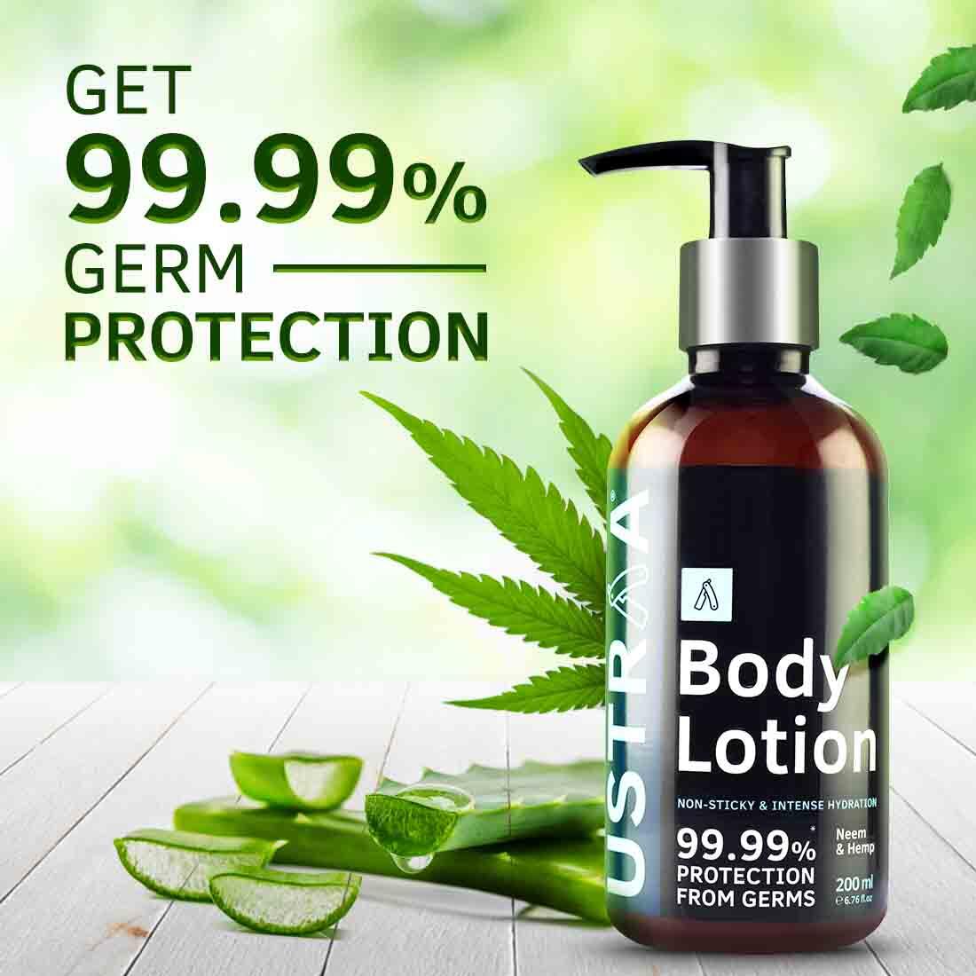Ustraa Body Lotion - Germ Protect - 200 ml