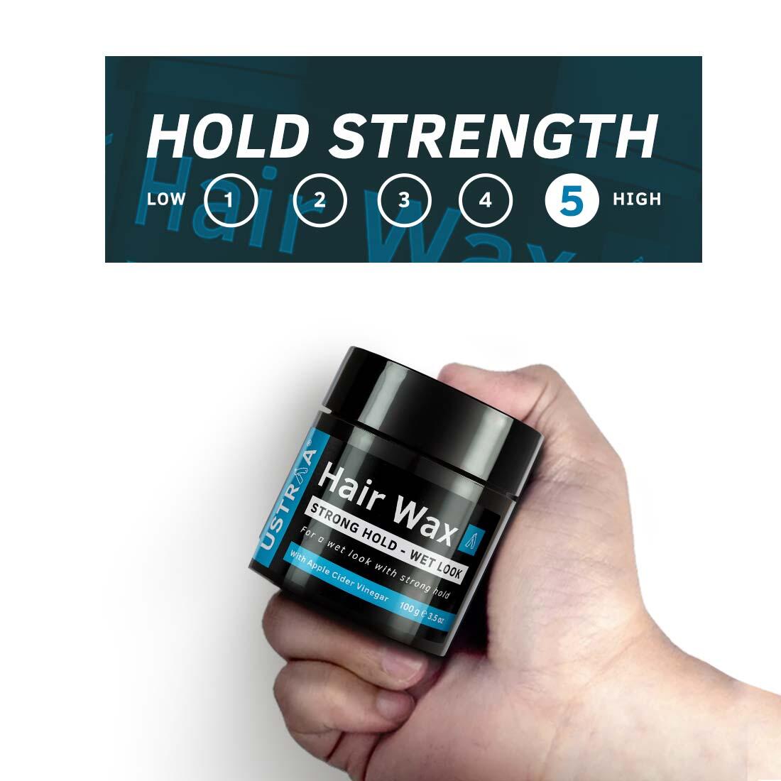 Ustraa Hair Wax - Strong Hold, Wet Look (100 gm)