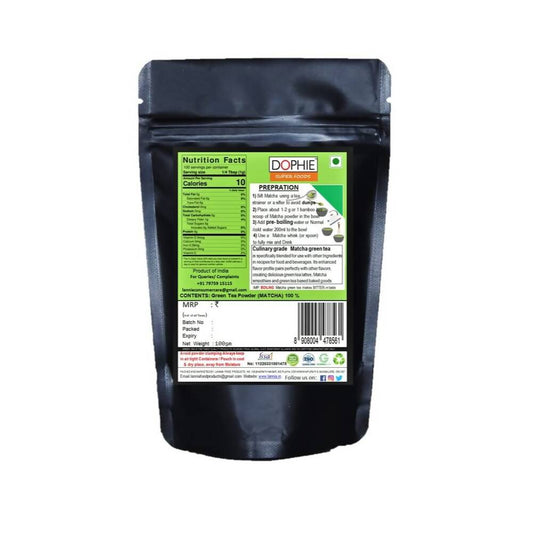 Dophie Matcha Green Tea Powder Culinary Grade