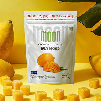 Moon Freeze Dried Mango Cubes | 32 gms