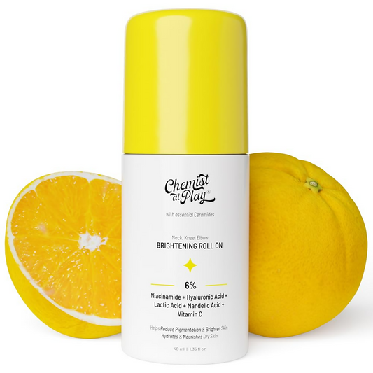 Chemist at Play Vitamin C Neck Knee Elbow Brightening Roll On for Men & Women