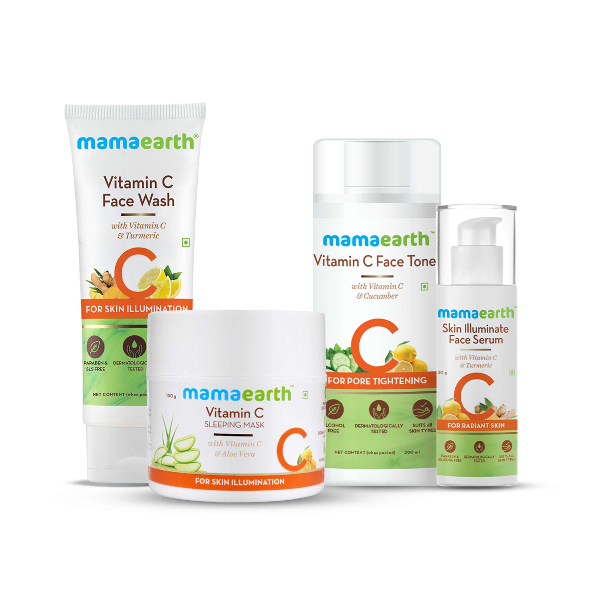 Mamaearth Vitamin C Night Regimen Combo