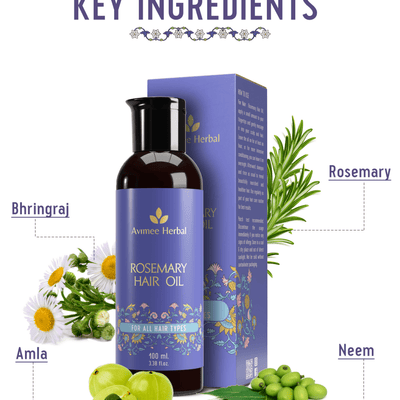 Avimee Herbal Rosemary Hair Care Routine Combo: Rosemary Water Spray & Rosemary Hair Oil