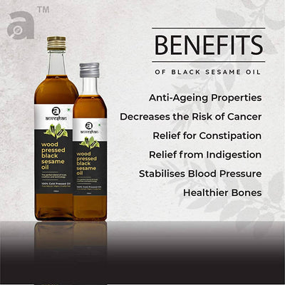 Anveshan Wood Pressed Black Sesame Oil