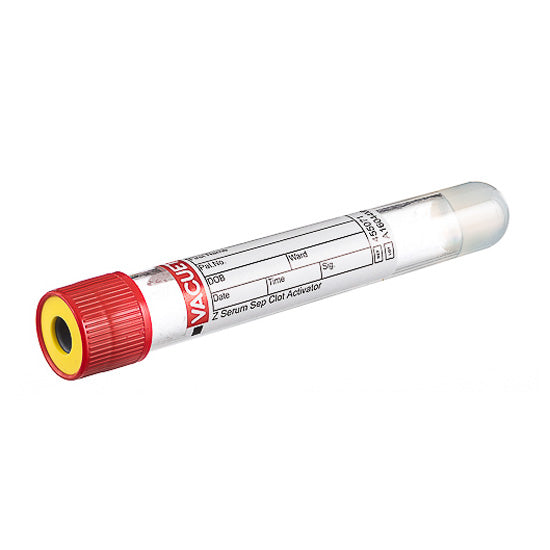 Vacuette Z Serum Sep Clot Activator Venous Blood Collection Tube Clot Activator / Separator Gel Additive 8 mL (50/box)