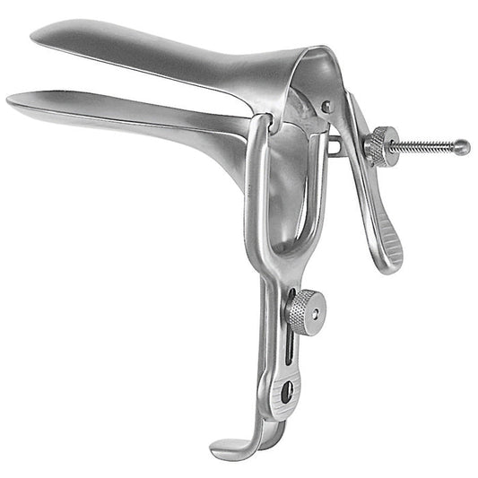 Vaginal Speculum (Pederson Style) with Double Blade Duckbill Without Light Source Capability, Surgical Grade