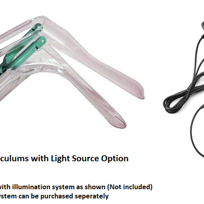 Vaginal Speculums with Light Source Option, 25 box