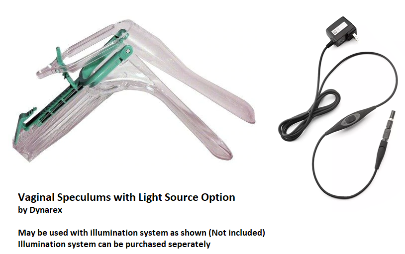Vaginal Speculums with Light Source Option, 25 box