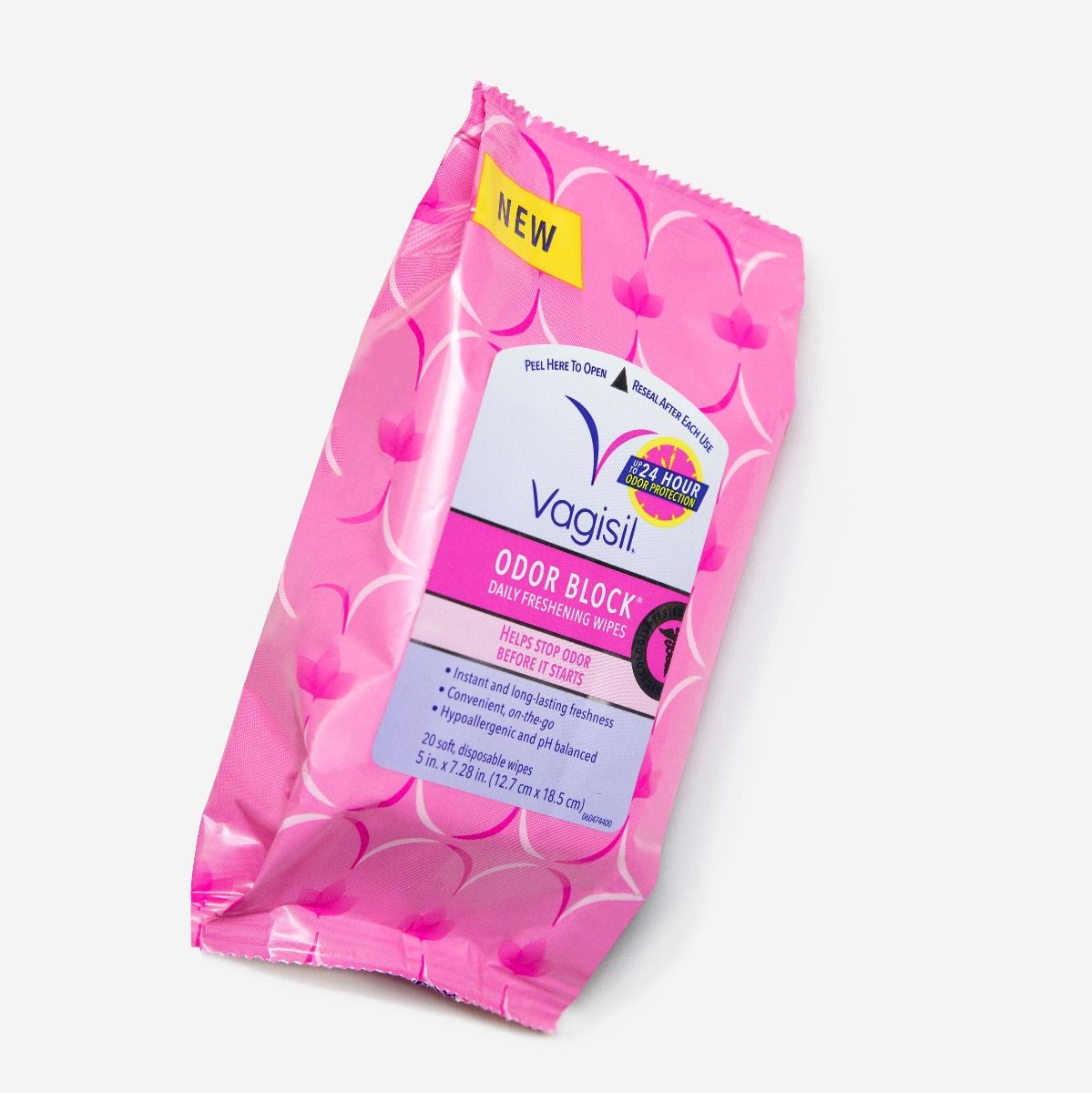 Vagisil Odor Block Feminine Intimate Wipes 20 ct