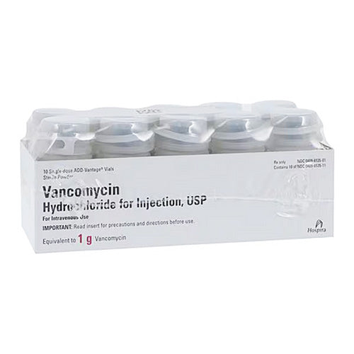 Vancomycin Injection 1 Gram ADD-Vantage Vials, 10/Box by Pfizer (Rx)